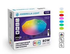 Потолочный светодиодный светильник Ambrella light Orbital Dance FF418 4