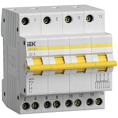 Выключатель-разъединитель трехпозиционный ВРТ-63 4P 32А IEK MPR10-4-032