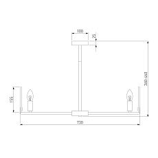 Потолочная люстра Eurosvet Marble 60158/7 латунь 1