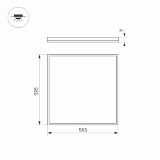 Встраиваемая светодиодная панель Arlight DL-INTENSO-S600x600-40W Day4000 038429 1