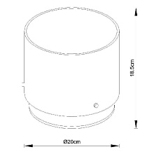 Настольная лампа Lucide Owino 74502/20/65 3