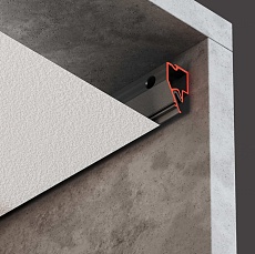 Конструкционный профиль Flexy с теневым зазором и отрывной планкой для натяжных потолков 11586 FLY 04 PLUS 9005 2