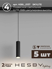 Встраиваемая однофазная трековая система Hesby Lighting Skylite №12 со светильниками HSBL_kompl_S012_VI2B3K 1
