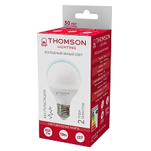 Лампа светодиодная Thomson E27 10W 6500K шар матовая TH-B2320 1