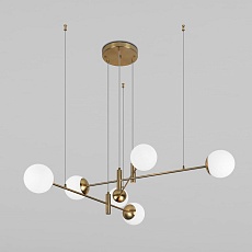 Подвесная люстра Eurosvet Planet 70146/6 латунь Smart