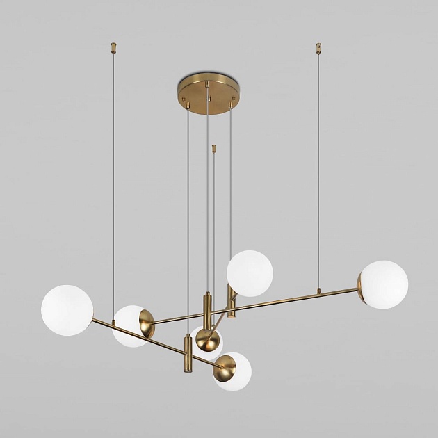 Подвесная люстра Eurosvet Planet 70146/6 латунь Smart Фото № 1