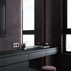 Рамка Werkel Platinum на 2 поста алюминий W0022606 4690389184444 3