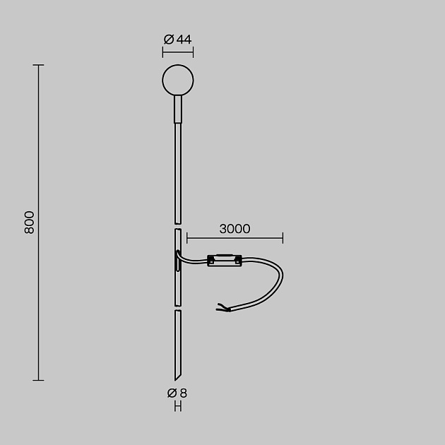 Ландшафтный светильник Maytoni Outdoor Shin O523FL-L2PT3K Фото № 7