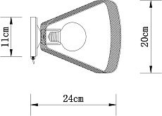 Бра Arte Lamp Maasym A7044AP-1BK 1