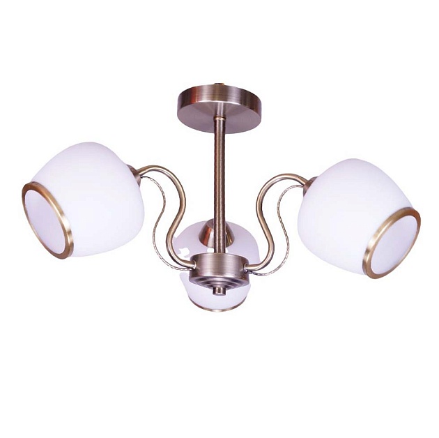 Потолочная люстра ЭкономСвет 12133/3AB WT Фото № 1