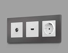 Лицевая панель розетки AMBRELLA VOLT AP1140 1