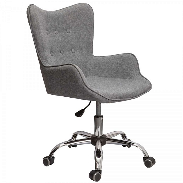 Поворотное кресло AksHome Bella серый, ткань 55101 фото 