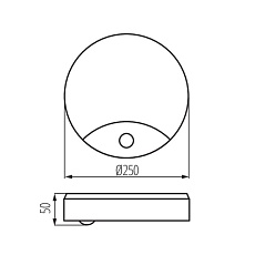 Светильник настенный с датчиком Kanlux SANSO LED 15W-NW-SE 26520 1