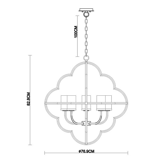 Подвесная люстра Vele Luce Ortico VL1103L08 Фото № 2