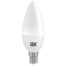 Лампа светодиодная IEK E14 9W 3000K матовая LLE-C35-9-230-30-E14 2