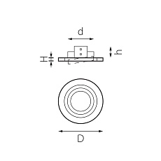 Комплект из светильника и рамки Lightstar Intero 16 (217617+217606) i61706 1