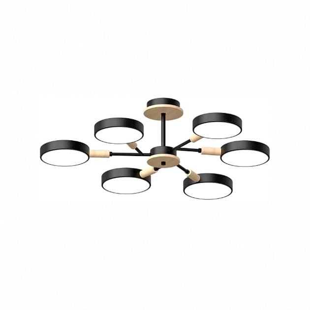 Потолочный cветильник LED4U L3218-740 BK Фото № 1