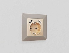 Лицевая панель розетки AMBRELLA VOLT AP6090 2