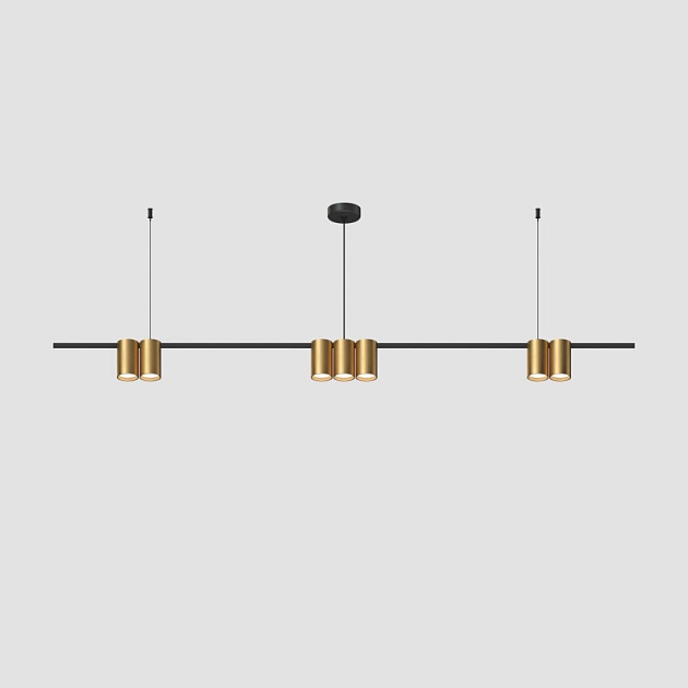 Подвесная люстра Denkirs Orbit DK4063-BK+SG изображение 1 Подвесная люстра Denkirs Orbit DK4063-BK+SG Фото № 1