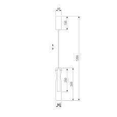 Подвесной светодиодный светильник Eurosvet Swan 50253/1 Led графит 1