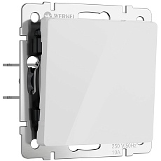 Выключатель одноклавишный Werkel белый акрил W1112041 4690389197253