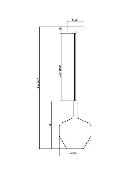 Подвесной светильник Maytoni Duality MOD271PL-01B4 Фото № 2