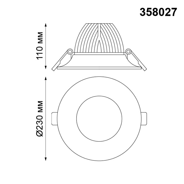 Встраиваемый светодиодный светильник Novotech Spot Glok 358027 изображение 2 Встраиваемый светодиодный светильник Novotech Spot Glok 358027 Фото № 2