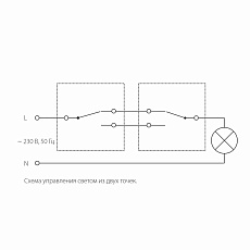 Выключатель одноклавишный проходной Werkel графит рифленый W1112004 4690389158391 2