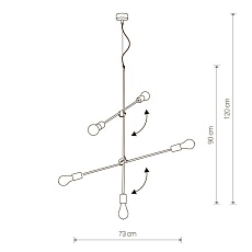 Подвесная люстра Nowodvorski Sticks 9076 1