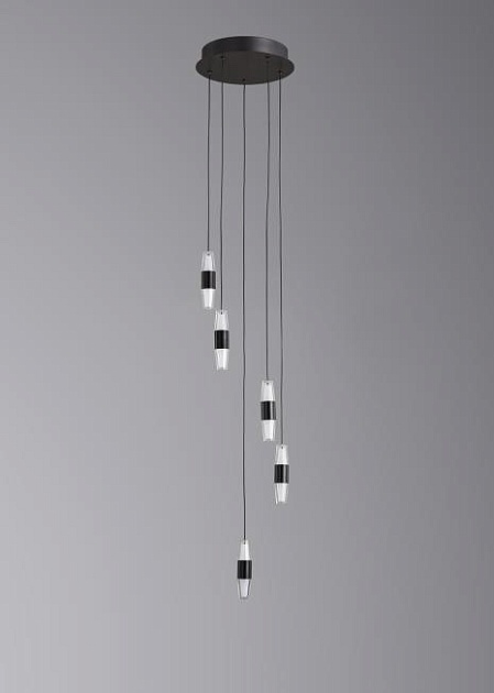 Люстра подвесная Alfa Light F3024-50 BLACK Фото № 1