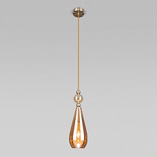Подвесной светильник Eurosvet Ilario 50202/1 янтарный 2