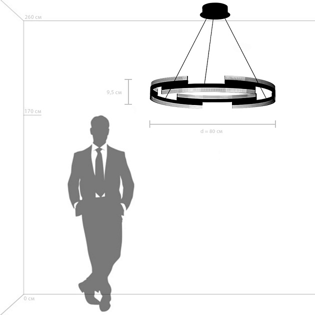 Подвесная светодиодная люстра Lightstar Rotonda 736333 Фото № 2