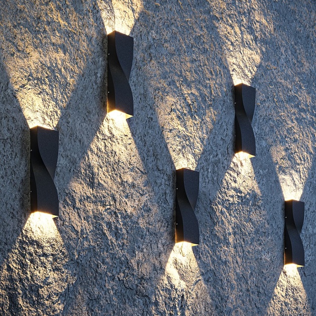 Уличный настенный светодиодный светильник Maytoni Twist O040WL-L11B3K изображение 12 Уличный настенный светодиодный светильник Maytoni Twist O040WL-L11B3K Фото № 12