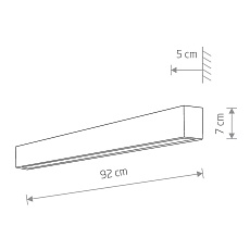 Настенный светильник Nowodvorski Straight Wall Led M 7594 1