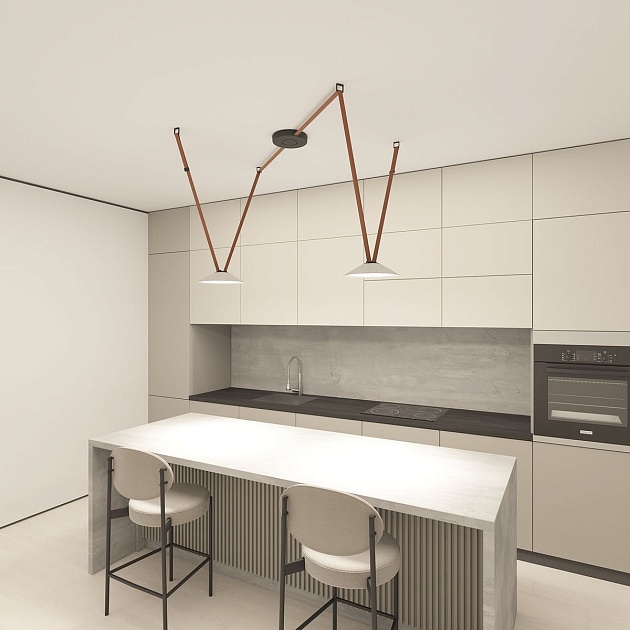 Трековый светодиодный светильник Denkirs Belty Flow DK5565-WH+BK Фото № 6