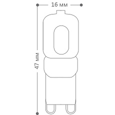 Лампа светодиодная Feron G9 5W 6400K Прямосторонняя Матовая LB-430 25638 2