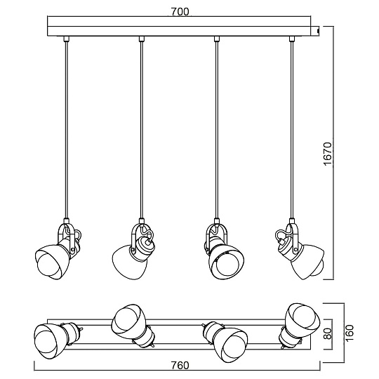 Подвесной светильник Vele Luce Vulcano VL6544P04 изображение 5 Подвесной светильник Vele Luce Vulcano VL6544P04 Фото № 5