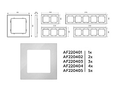 Рамка AMBRELLA VOLT AF220402 1