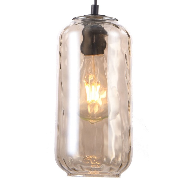 Подвесной светильник Escada Rise 10177/1S Black/Cognac Фото № 2