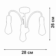 Потолочная люстра Vitaluce V3024-1/3PL 1