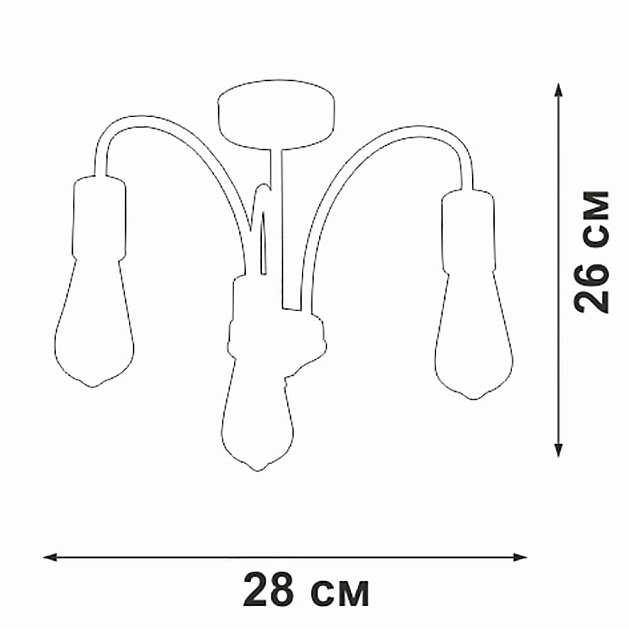 Потолочная люстра Vitaluce V3024-1/3PL Фото № 2