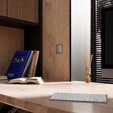 Выключатель встраиваемый Voltum S70 для жалюзи 10А шелк VLS020704 2