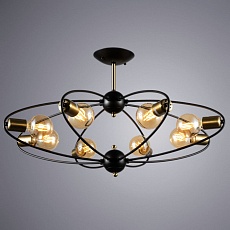 Потолочная люстра Arte Lamp Glasgow A1963PL-8BK 1