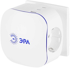 Разветвитель электрический ЭРА SP-3e-3USBAC-W на 3 розетки + 3 USB A+C с заземлением со шторками 16А белый Б0069081 1