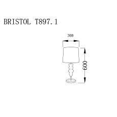 Настольная лампа Lucia Tucci Bristol T897.1 1