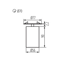 Спот Kanlux CHIRO GU10 DTO-B 29311 2