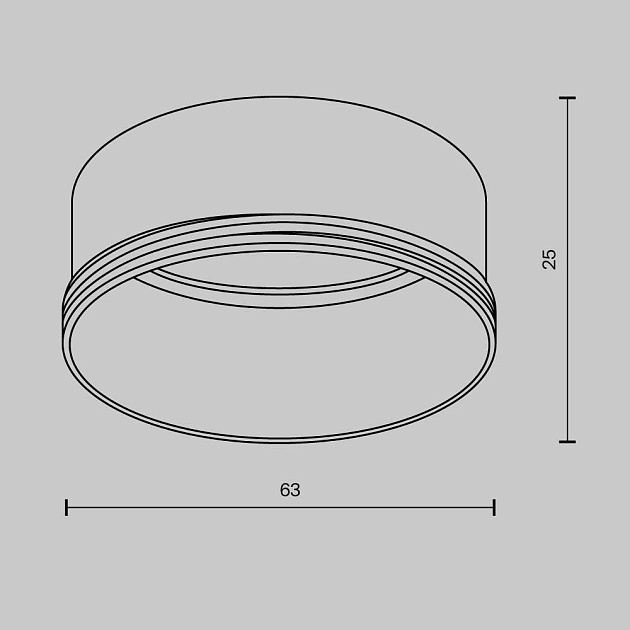 Кольцо декоративное Maytoni Technical Focus RingL-20-W фото 2
