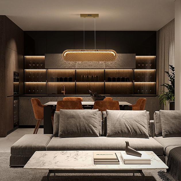 Подвесной светодиодный светильник Freya Eclat FR6182PL-L18BS Фото № 7