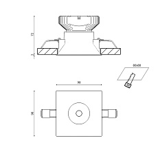 Корпус встраиваемого светильника SWG Combo-34-WH 004173 1