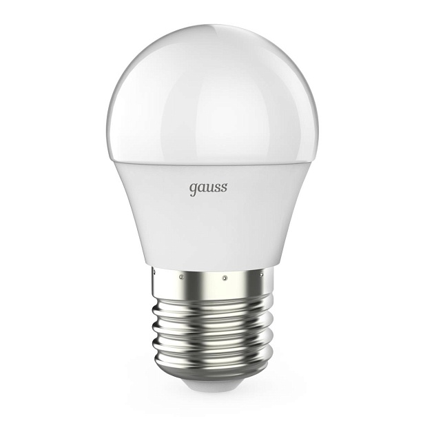 Лампа светодиодная Gauss E27 6.5W 3000K матовая 105102107 Фото № 1